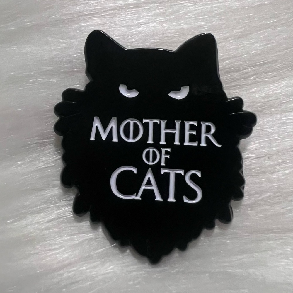 mother of cats pin